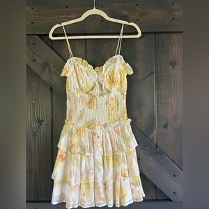 Sabo Skirt Floral Yellow Sundress